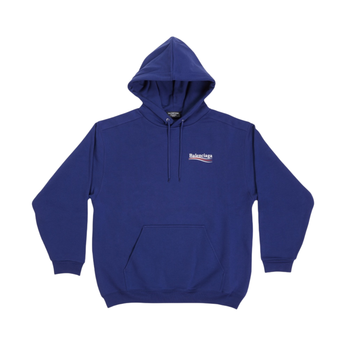발렌시아가 폴리티컬 캠페인 후드 미디움 핏 퍼시픽 블루(Balenciaga Political Campaign Hoodie Medium Fit Pacific Blue) - 1