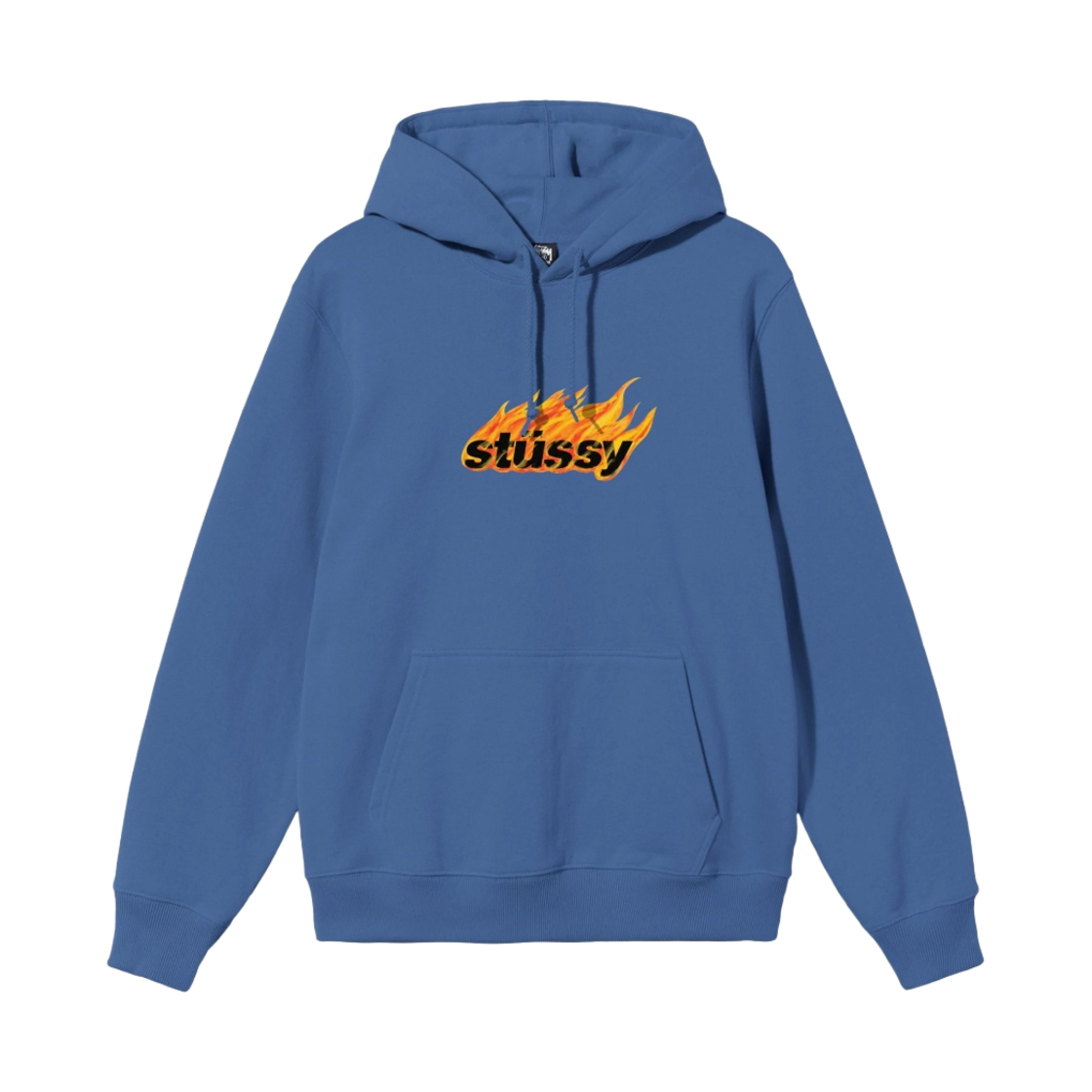 스투시 플레임 후드 미드나잇