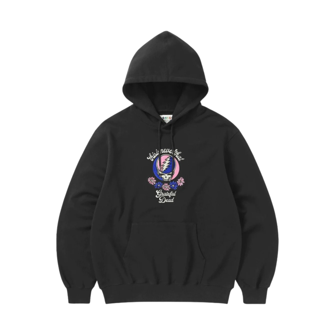 GD231TSWHO01BK Thisisneverthat x Grateful Dead Good Ol' Dancing Bears Hoodie Black