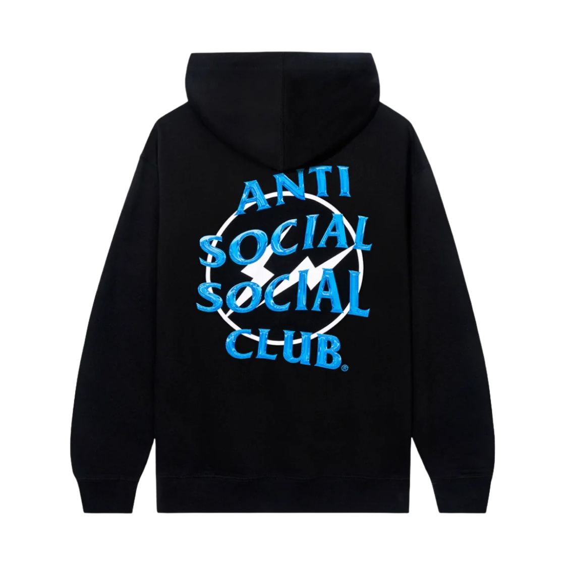 안티 소셜 소셜 클럽 x 프라그먼트 프레셔스 페탈 후드 블랙 블루(Anti Social Social Club x Fragment Precious Petals Hoodie Black Blue)
