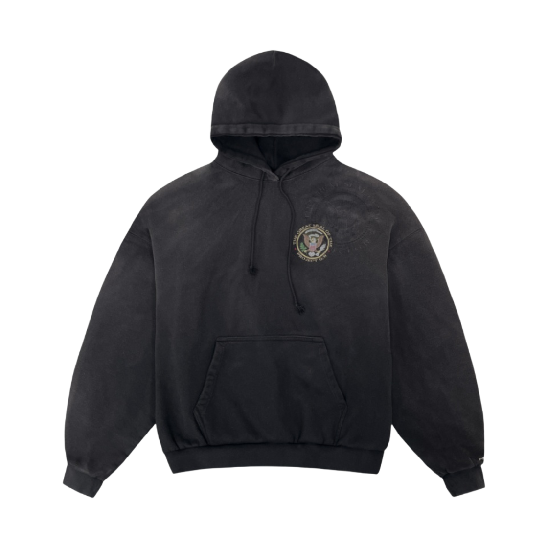 프로젝트 G/R TGS 자수 워시드 후드 빈티지 블랙(Project G/R TGS Embroidered Washed Hoodie Vintage Black)