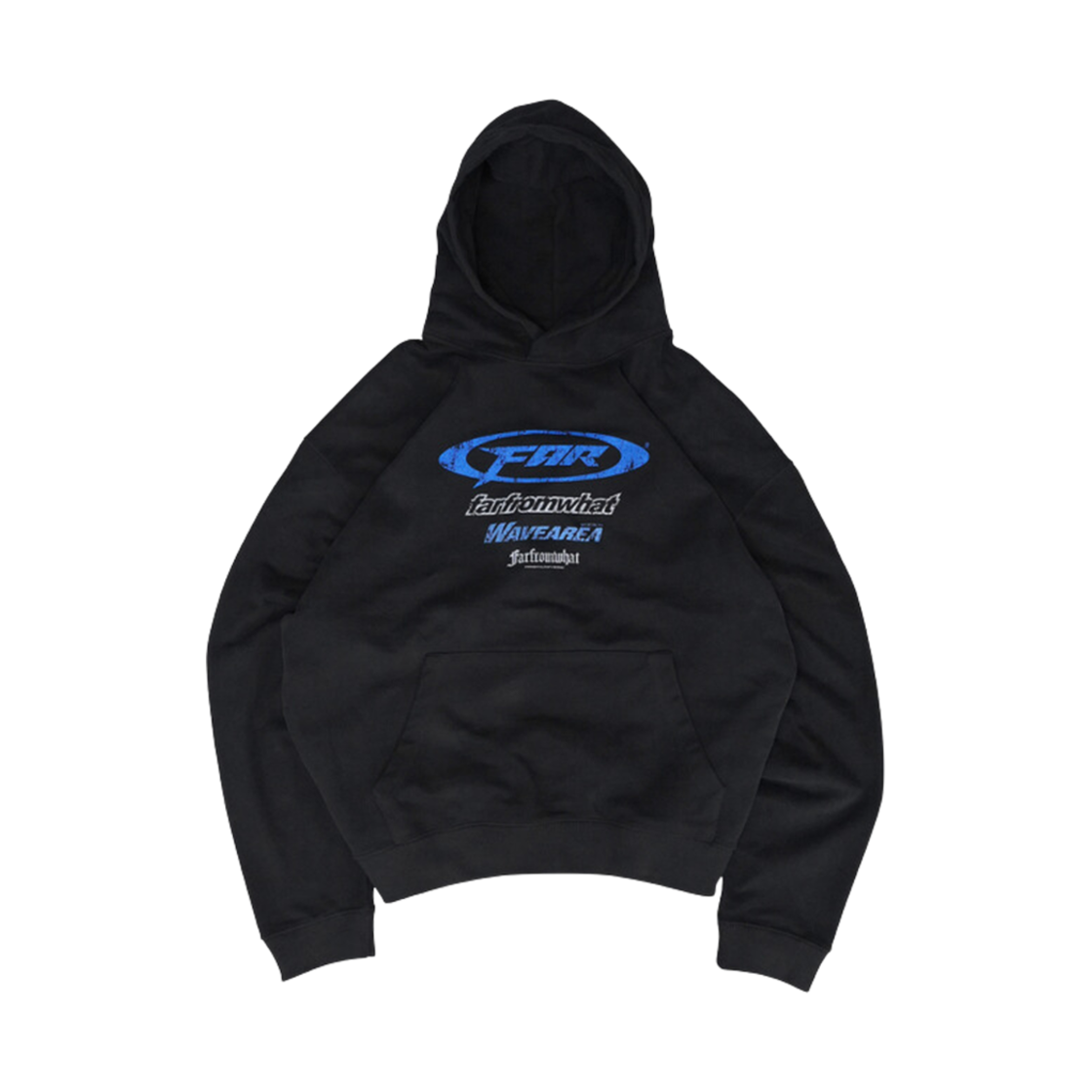 파프롬왓 파 로고 후드 블랙(Farfromwhat Far Logo Hoodie Black)