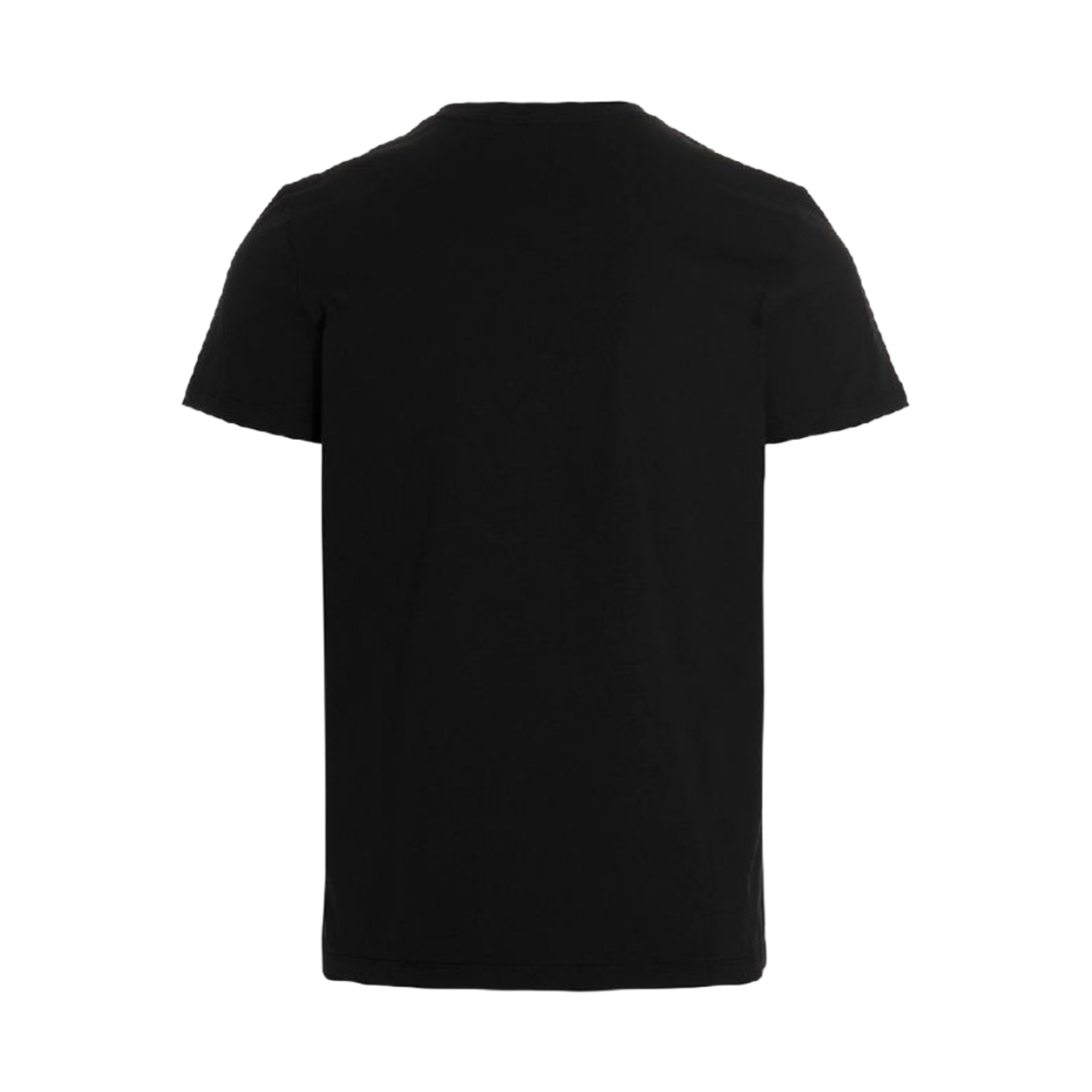 발망 발망 로고 프린트 에코 리스폰시블 코튼 티셔츠 블랙(Balmain Eco Responsible Cotton T-Shirt with Balmain Logo Print Black) - 2