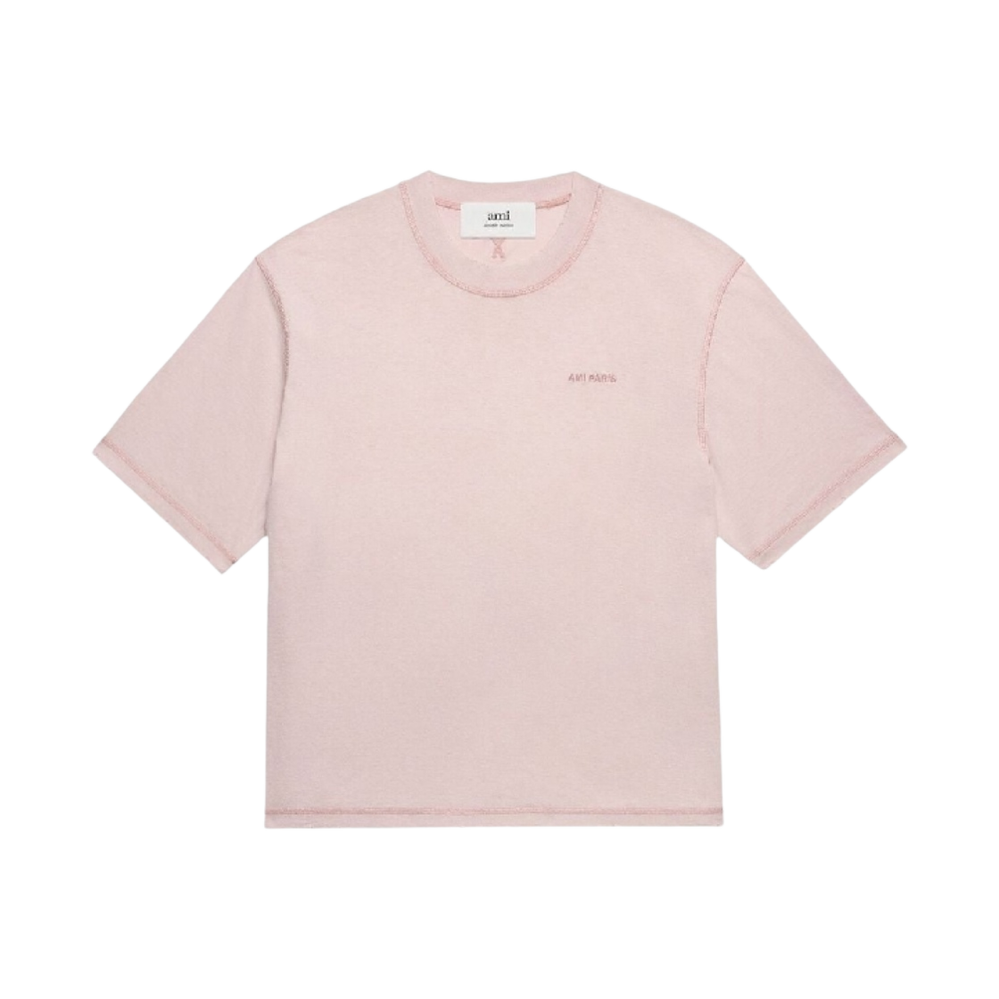 UTS016-JE0051-679 AMI Fade Out T-Shirt Nude Pink