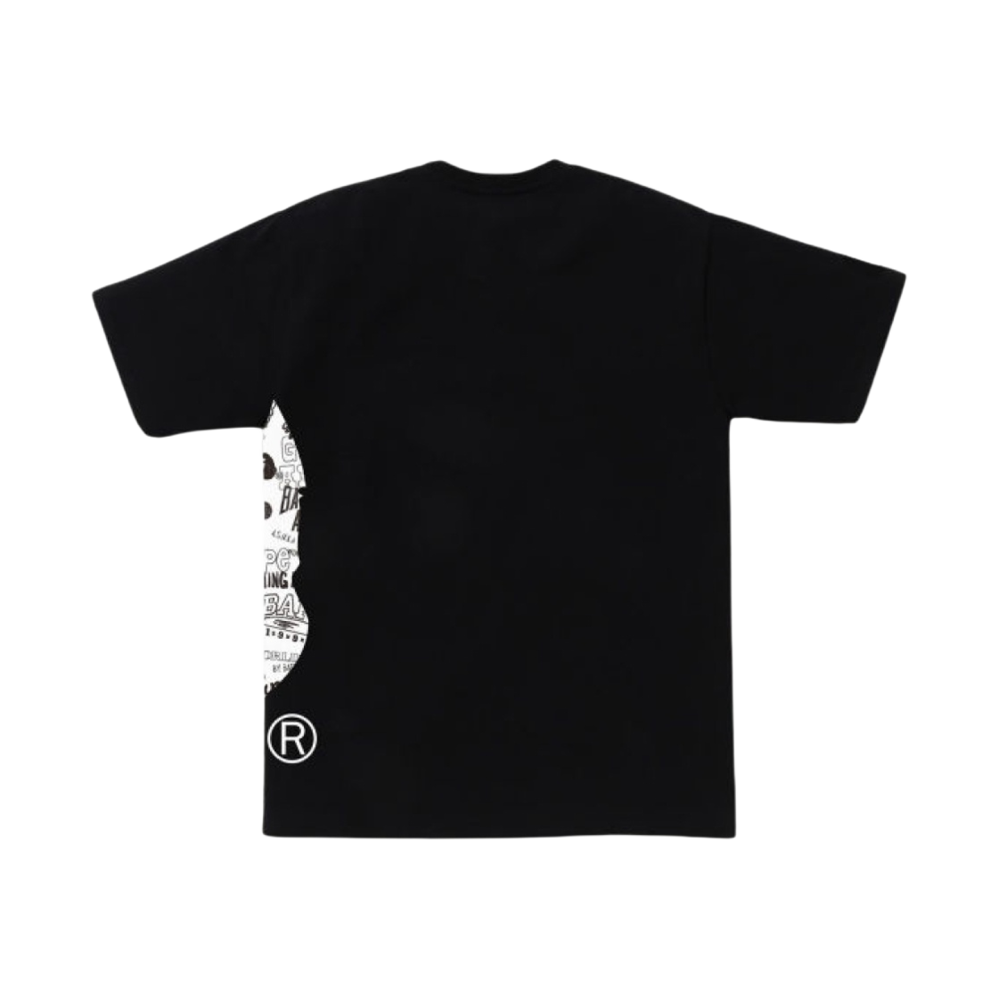 베이프 핸드 드로우 패턴 사이드 빅 에이프 헤드 티셔츠 블랙(BAPE Hand Draw Pattern Side Big Ape Head T-Shirt Black) - 2