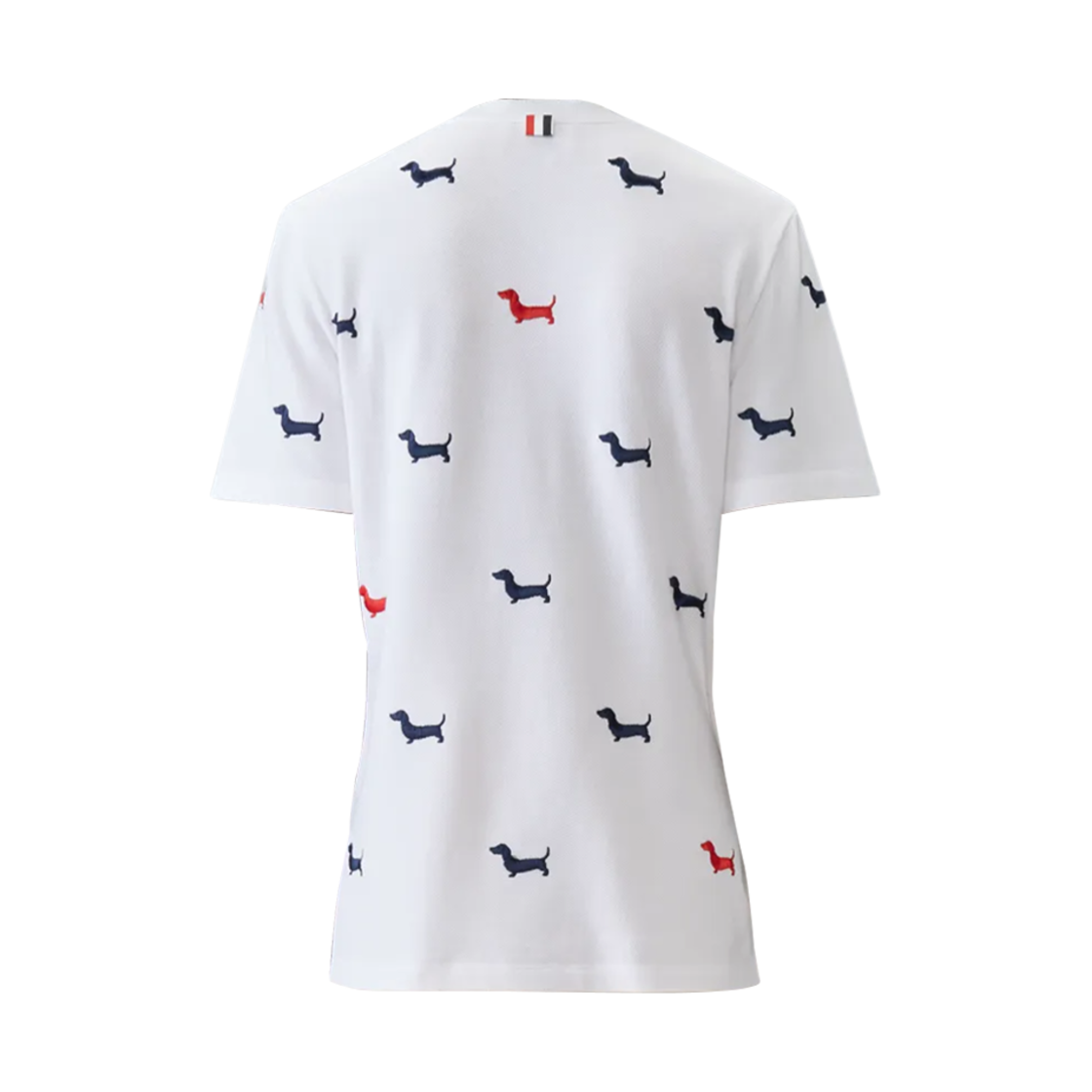 톰브라운 클래식 피케 헥터 숏슬리브 티셔츠 화이트(Thom Browne Classic Pique Hector Short Sleeve T-Shirt White) - 2