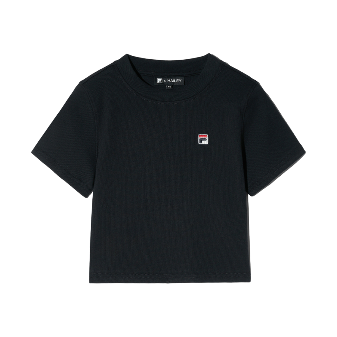 [6% 적립] 휠라 헤일리비버 크롭티 블랙