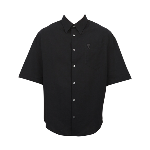 AMI de Coeur Embroidery Shirt Black
