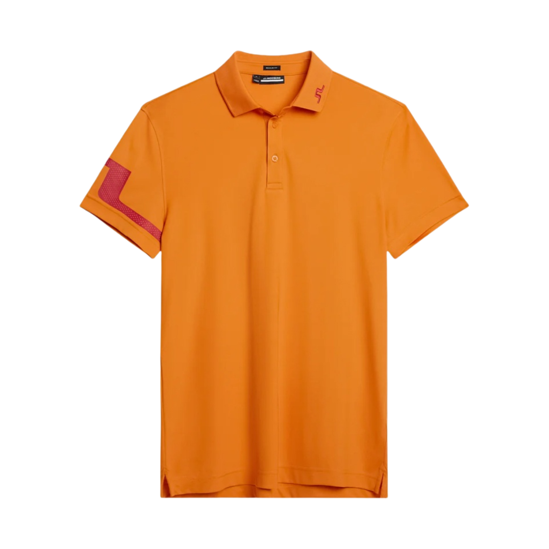 GMJT07621-I068 J.Lindeberg Heath Regular Fit Polo Russet Orange