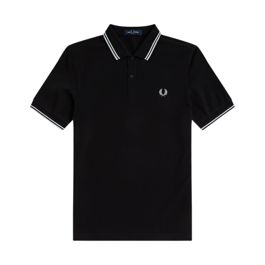 AFPM2413600-350 Fred Perry M3600 Twin Tipped Fred Perry Shirt Black/White