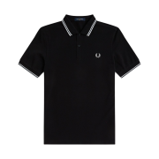 Fred Perry M3600 Twin Tipped Fred Perry Shirt Black/White