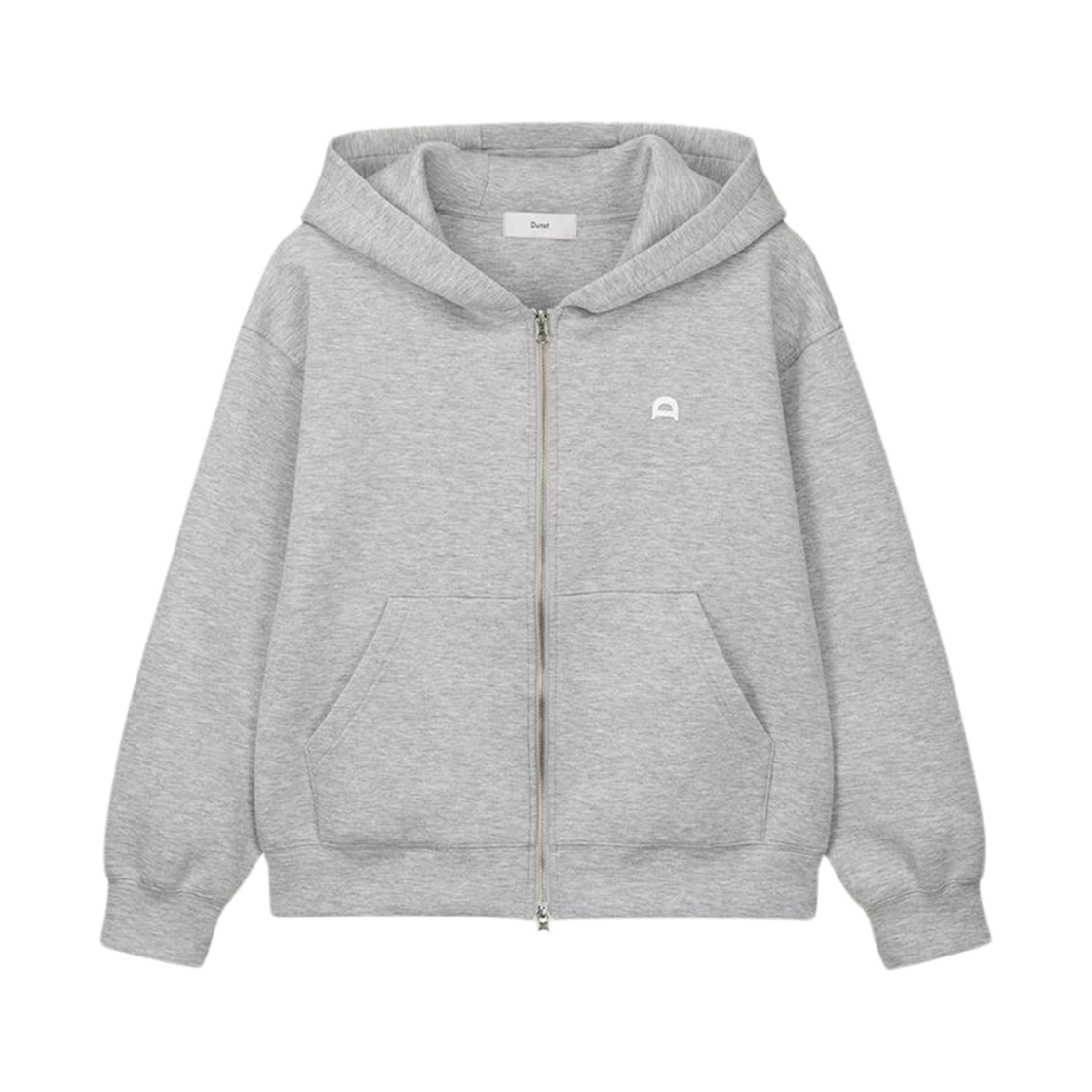 던스트 네오프렌 집업 후드 라이트 멜란지 그레이(Dunst Neoprene Zip-Up Hoodie Light Melange Grey) - 1