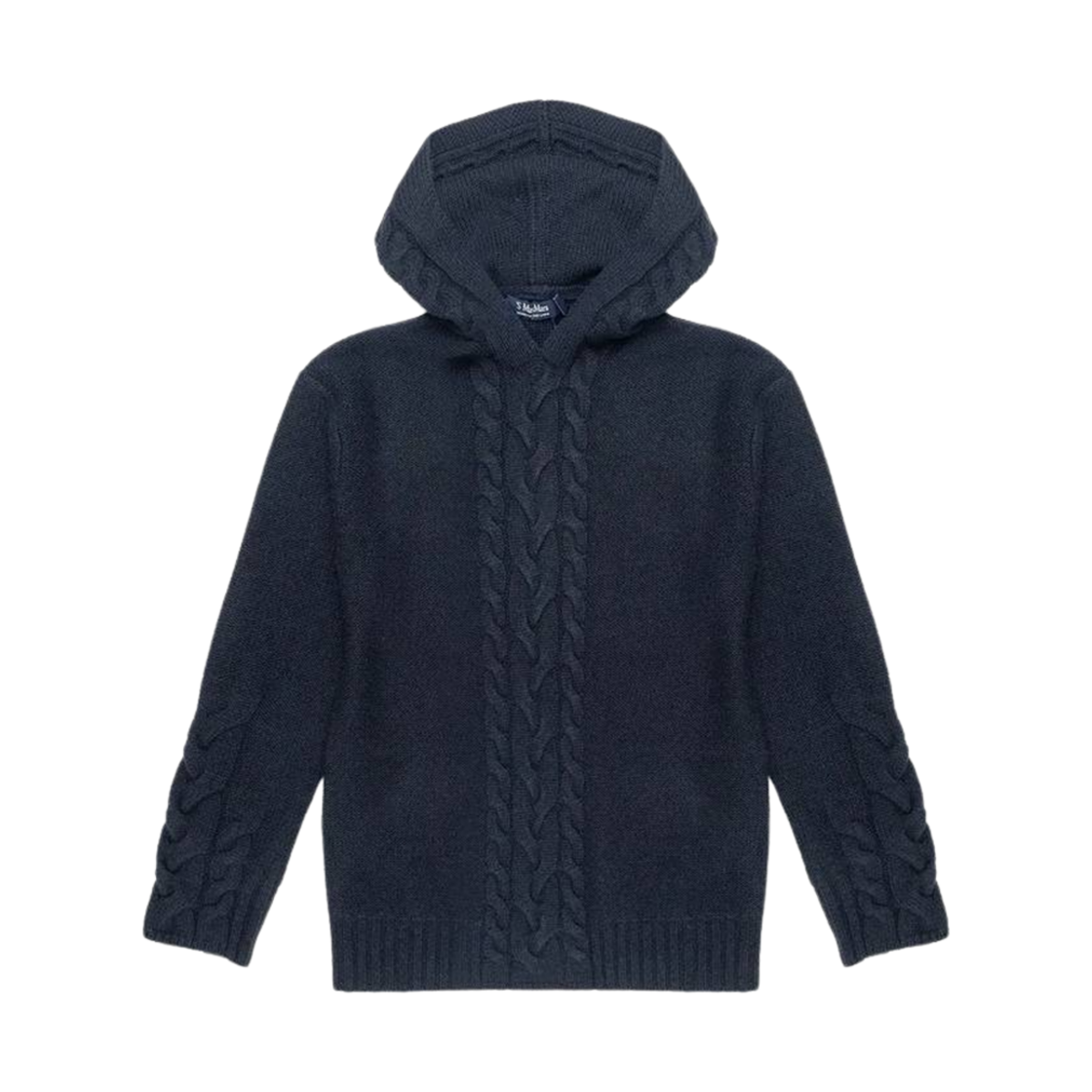 ANIME-010 (W) S Max Mara Anime Wool Cashmere Hoodie Sweater Navy