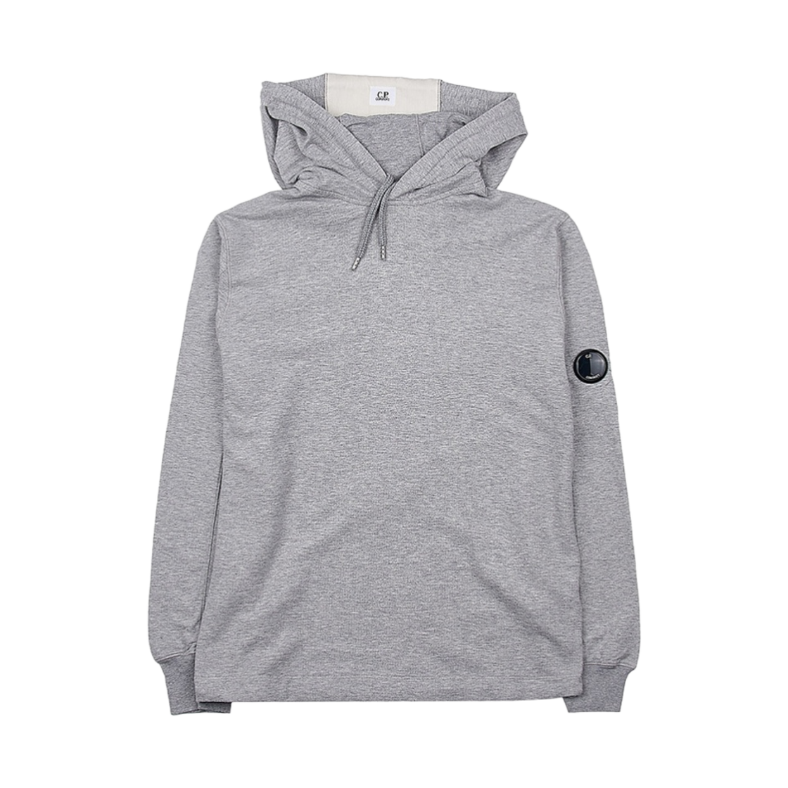 C.P. 컴퍼니 라이트 플리스 후드 그레이 멜란지 - 23FW(C.P. Company Light Fleece Hoodie Grey Melange - 23FW) - 1