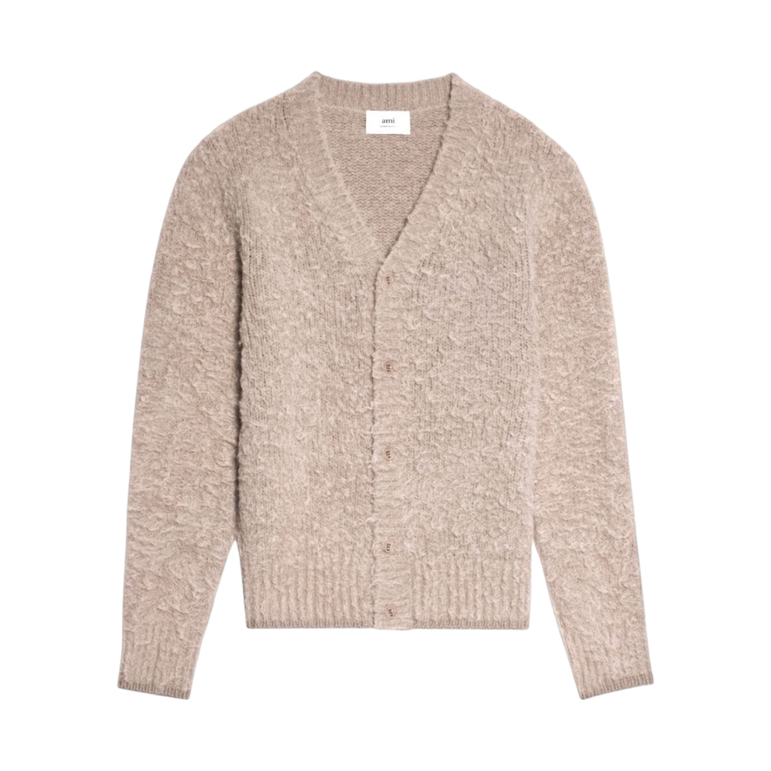 아미 브러쉬드 가디건 베이지(Ami Brushed Cardigan Beige) - 1