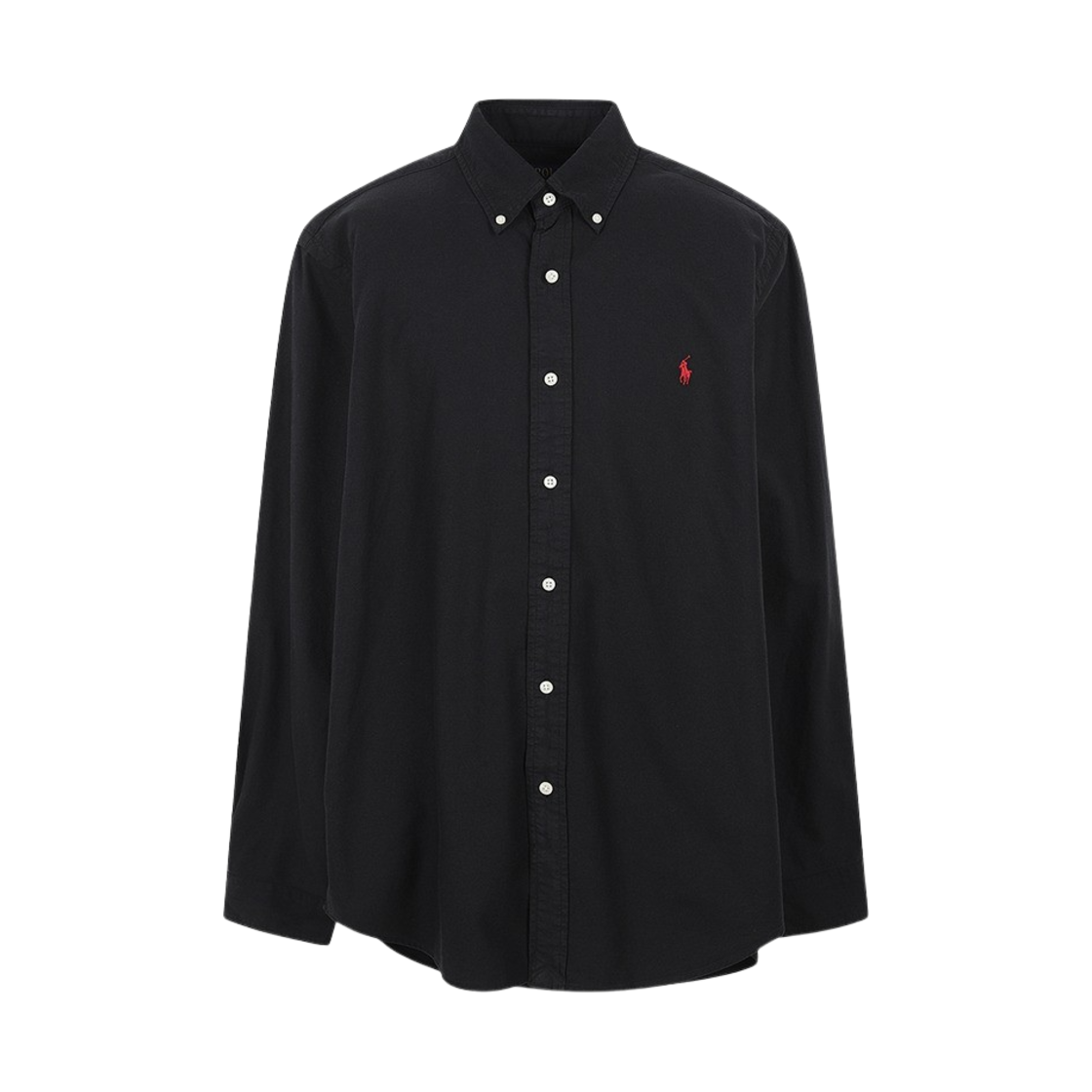폴로 랄프 로렌 클래식 핏 가먼트 다이드 옥스포드 셔츠 폴로 블랙(Polo Ralph Lauren Classic Fit Garment Dyed Oxford Shirt Polo Black) - 1