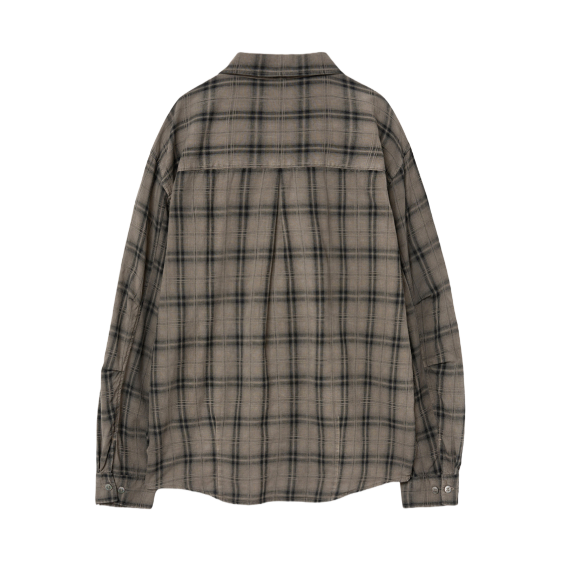 해칭룸 2Pk 셔츠 롱 오버 다이드 체크 데저트(Hatchingroom 2Pk Shirt Long Over Dyed Check Desert) - 2