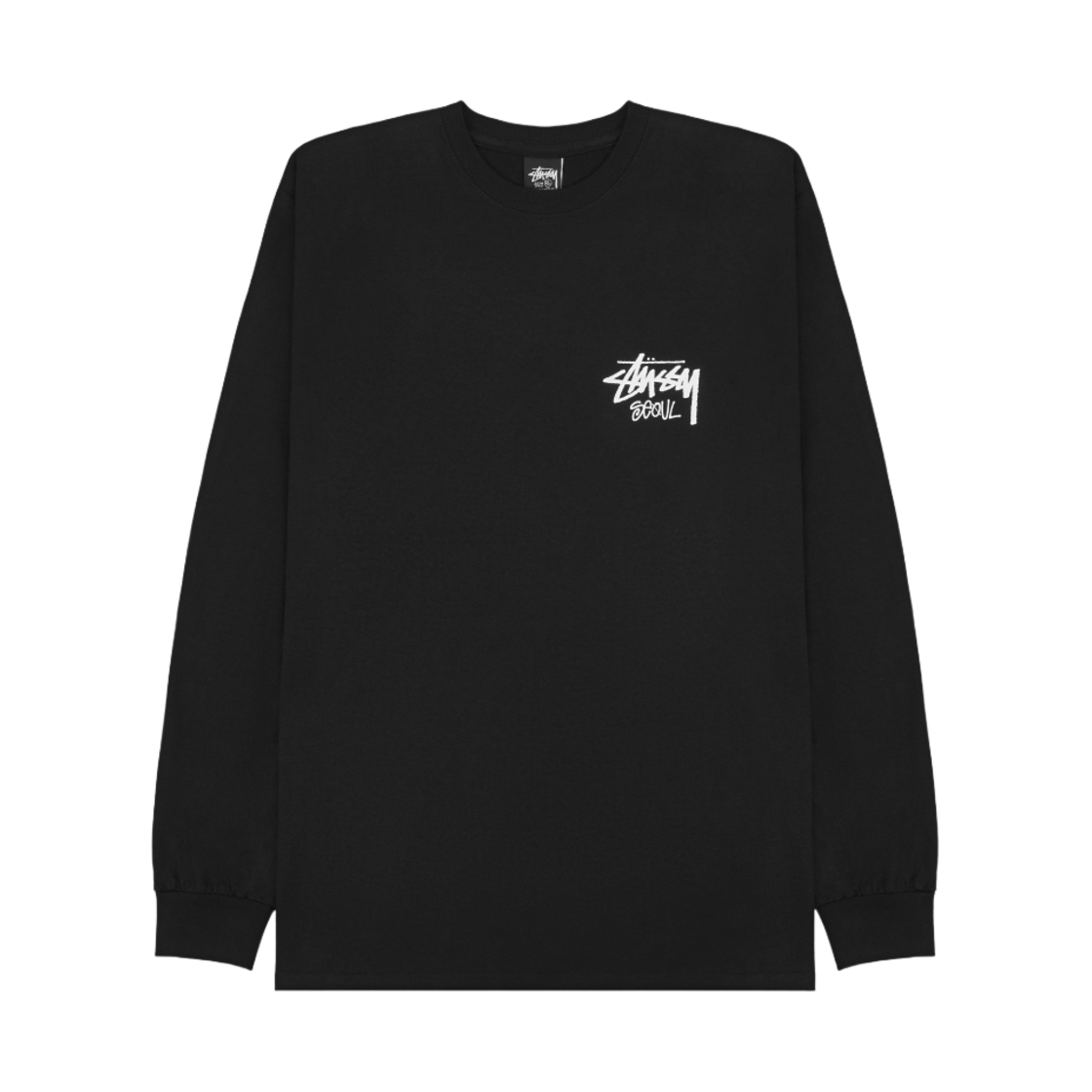 스투시 스탁 서울 롱슬리브 티셔츠 블랙 | Stussy | KREAM