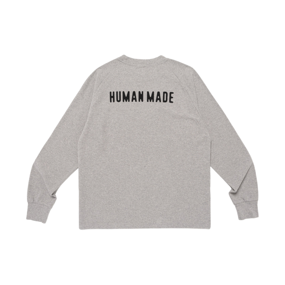 휴먼 메이드 래글런 슬리브 롱슬리브 티셔츠 그레이(Human Made Raglan Sleeve L/S T-Shirt Gray) - 1
