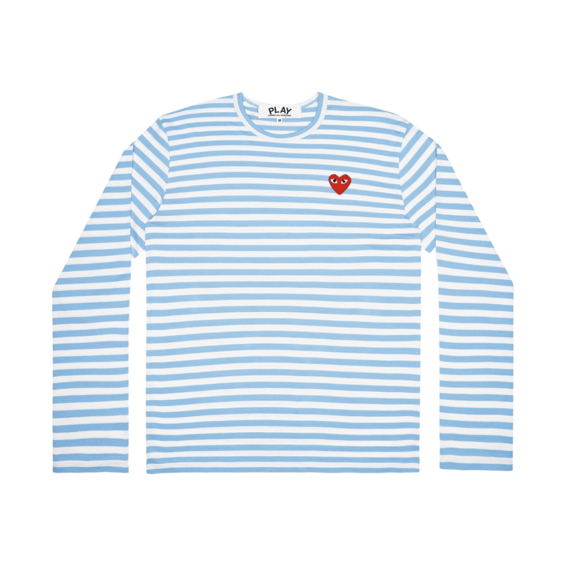 AZ-T277-051-1 (W) Play Comme des Garcons Bright Striped LS T-Shirt Blue