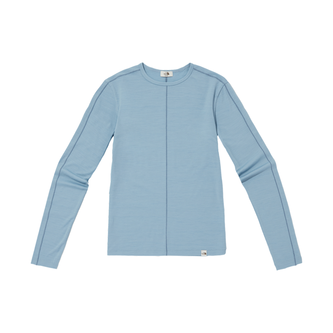 NT7TQ31K The North Face Veluca Wool L/S Round T-Shirt Powder Blue - 25SS