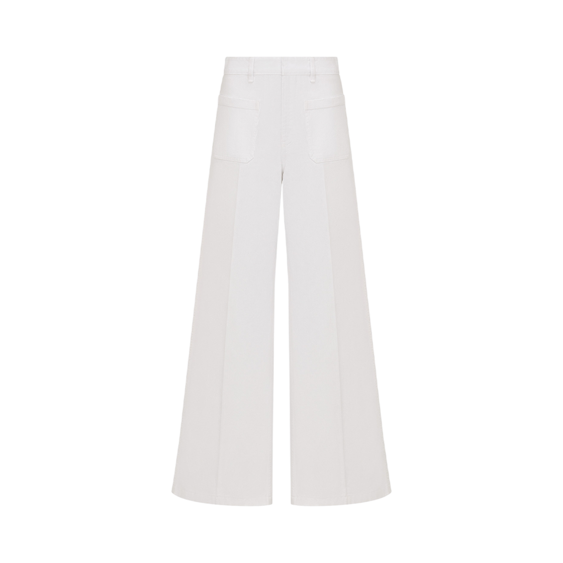 (W) 디올 8 플레어 진 D04 화이트 데님((W) Dior 8 Flared Jeans D04 White Denim) - 1