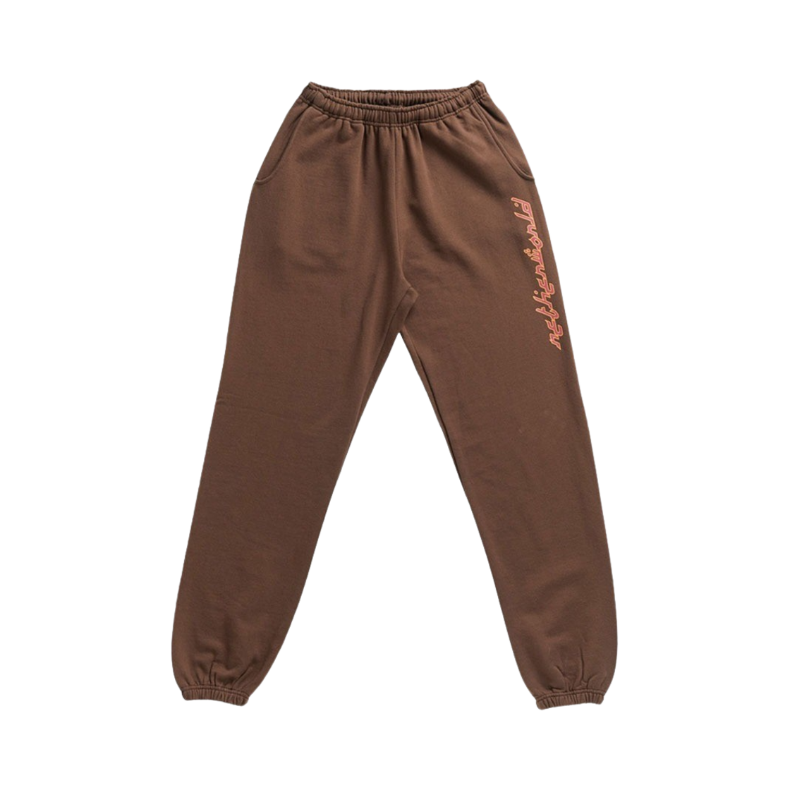 NTW-06 Netherworld Arabic Logo Sweatpants Brown