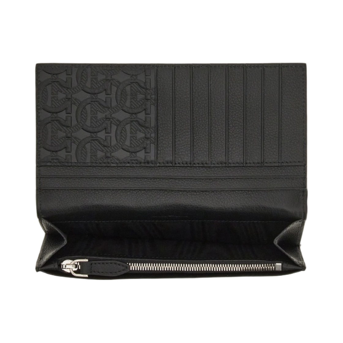 페라가모 간치니 패턴 오거나이저 지갑 블랙(Ferragamo Gancini Pattern Organizer Wallet Black) - 4