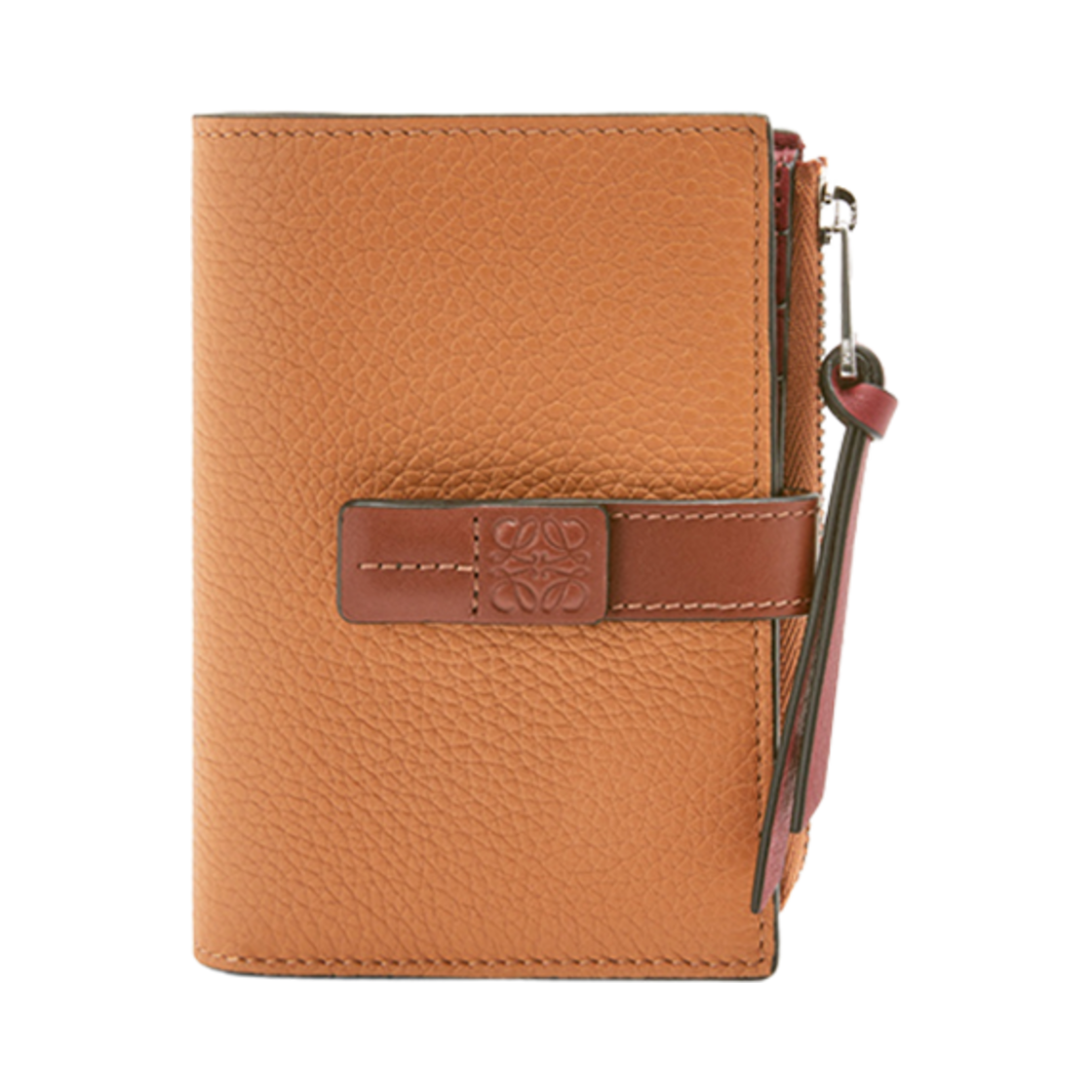 로에베 슬림 집 바이폴드 월렛 인 소프트 그레인드 카프스킨 라이트 카라멜 피칸(Loewe Slim Zip Bifold Wallet In Soft Grained Calfskin Light Caramel Pecan)