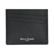 Maison Margiela Grainy Leather Card Holder Black
