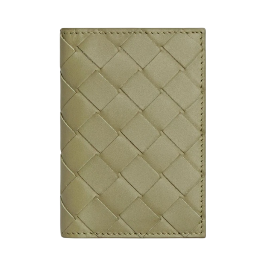 보테가 베네타 플랩 카드 케이스 트래버틴 패러킷(Bottega Veneta Flap Card Case Travertine Parakeet) - 1