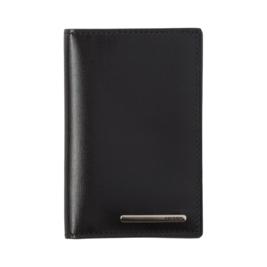 프라다 레더 카드 홀더 블랙(Prada Leather Card Holder Black) - 1