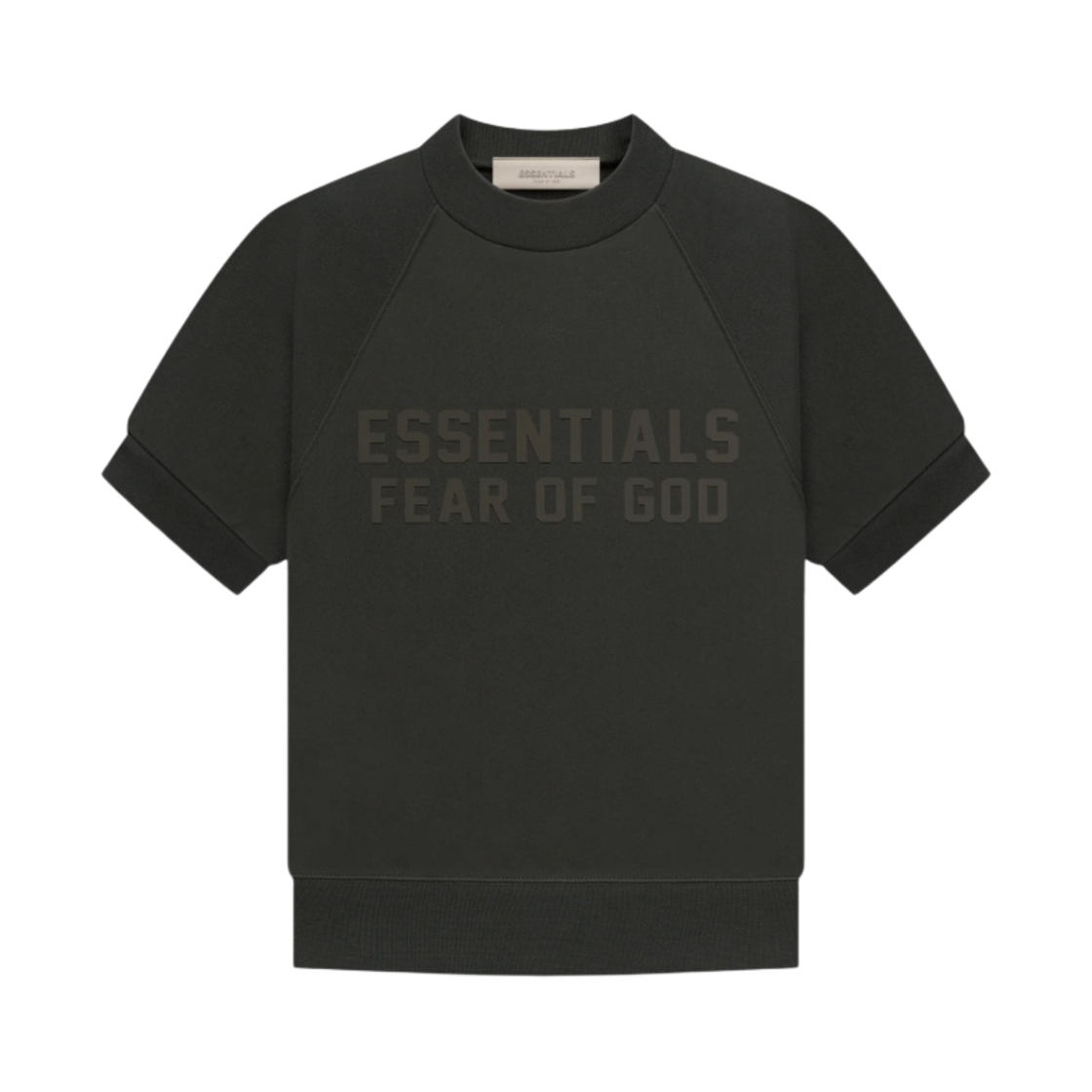 (키즈) 에센셜 숏슬리브 테리 스웨트셔츠 오프 블랙 - 23SS((Kids) Essentials SS Terry Sweatshirt Off Black - 23SS) - 1