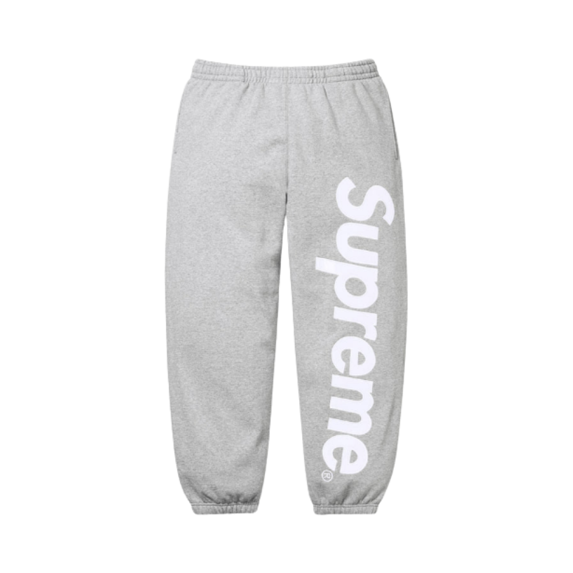 슈프림 사틴 아플리케 스웨트팬츠 헤더 그레이 - 24FW(Supreme Satin Applique Sweatpants Heather Grey - 24FW)