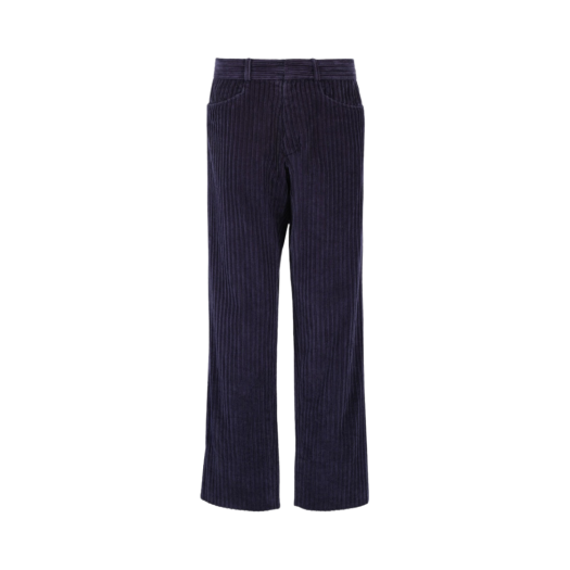 S50KA0615S60535477 Maison Margiela Corduroy Cropped Trousers Navy