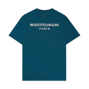 Wooyoungmi White Back Logo T-Shirt Blue - 22FW