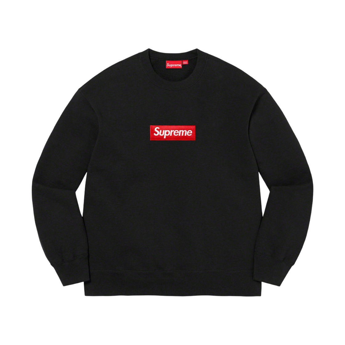 슈프림 박스로고 크루넥 블랙 - 22FW
