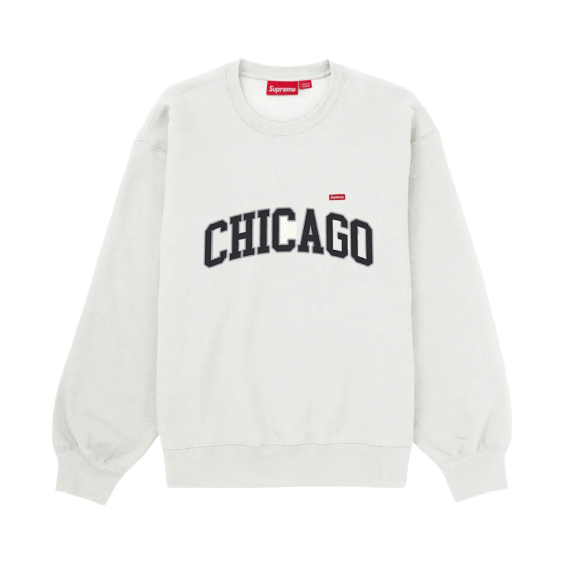 - Supreme Chicago Shop Small Box Crewneck White - 24SS