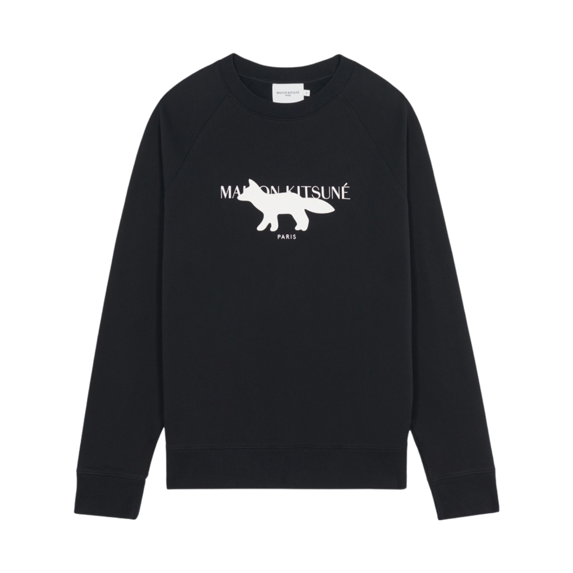 메종 키츠네 프로파일 폭스 스탬프 클린 스웨트셔츠 블랙(Maison Kitsune Profile Fox Stamp Clean Sweatshirt Black) - 1