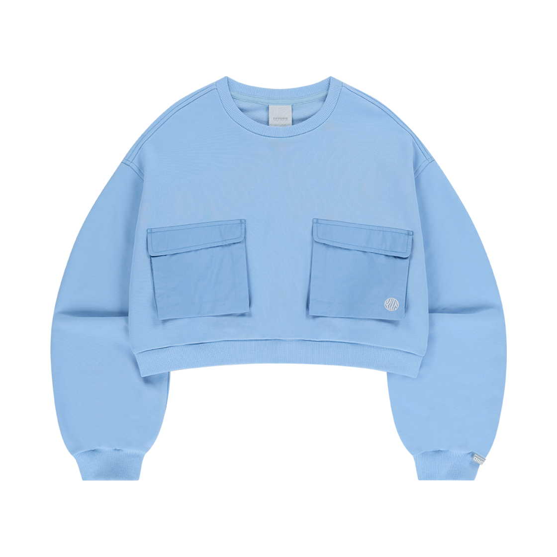 24Q3ODWLT20SB OFFGRID Double Pocket Cropped Sweatshirt S/Blue