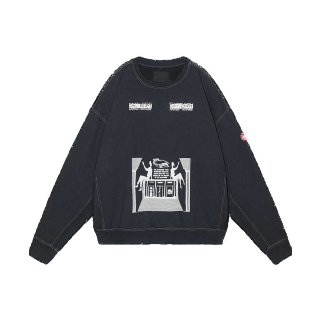 카브엠트 오버다이 MD 머신 크루넥 블랙 - 25SS(Cav Empt Overdye MD Machines Crew Neck Black - 25SS)