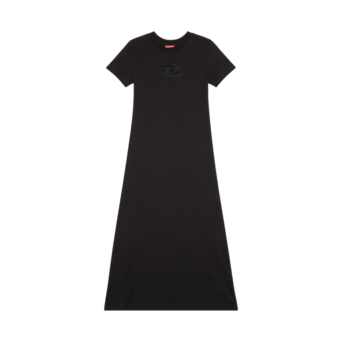 (W) 디젤 D-Alin-Od 컷아웃 로고 드레스 블랙((W) Diesel D-Alin-Od Cut-Out Logo Dress Black) - 1