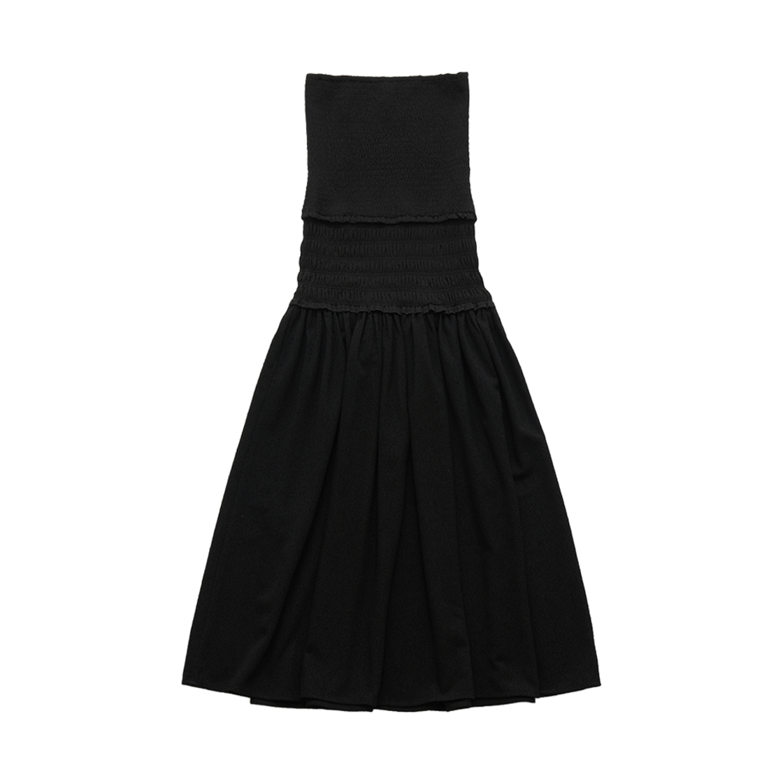 파르벵 달리아 스모킹 드레스 블랙(FARVEN Dahlia Smocking Dress Black)