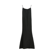 (W) Our Legacy Bohemian Black Forever Crinkle Naiad Dress