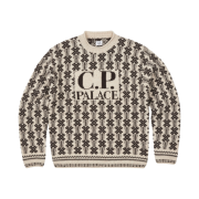 Palace x C.P. Company Lambswool Knit Stone - 22FW