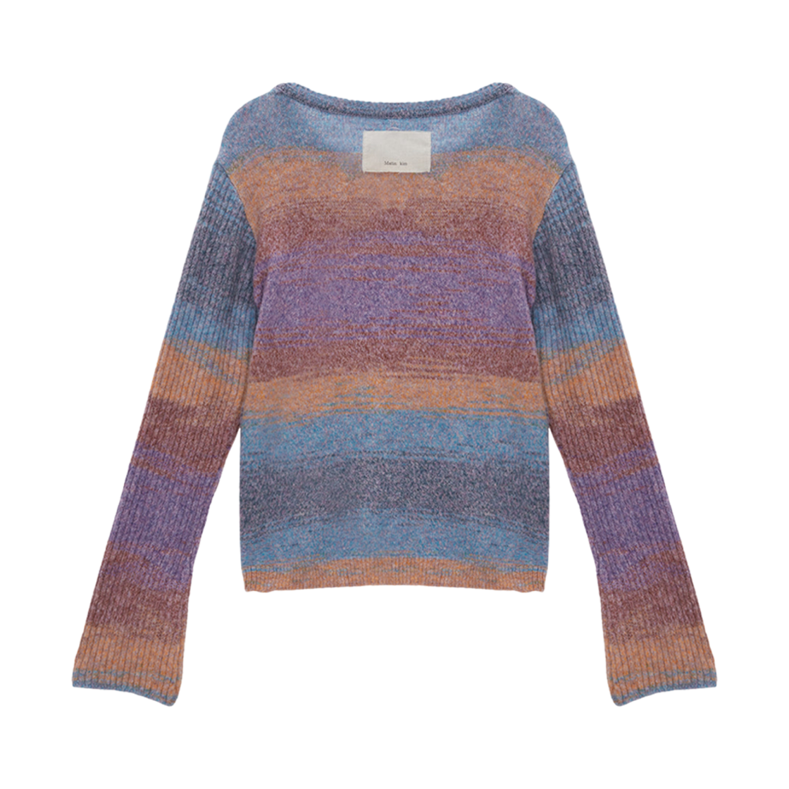 (W) 마뗑킴 그라데이션 스너그 니트 풀오버 퍼플((W) Matin Kim Gradation Snug Knit Pullover Purple) - 2