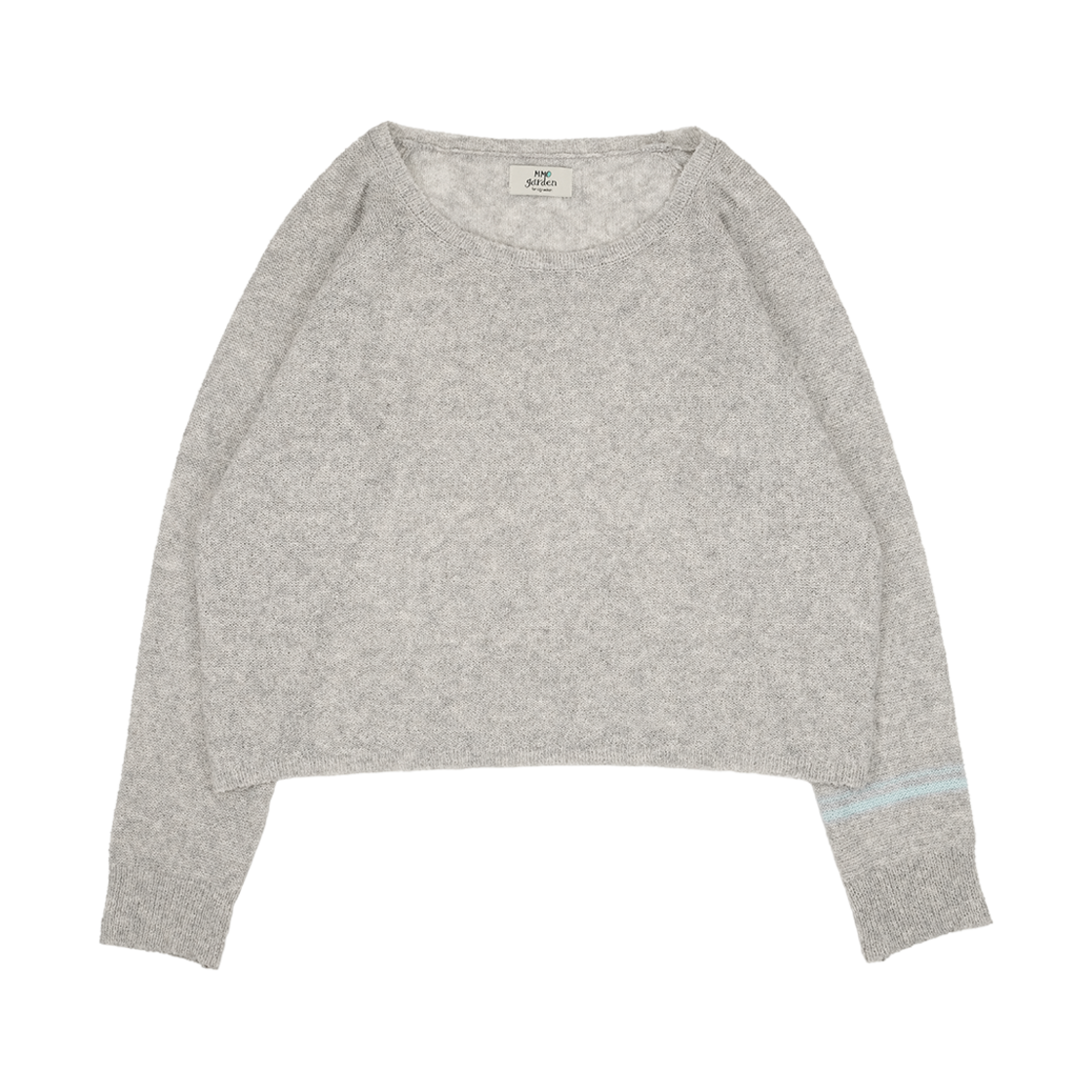 A-006 mmogarden W Bangle Boucle Knit Cloud Gray