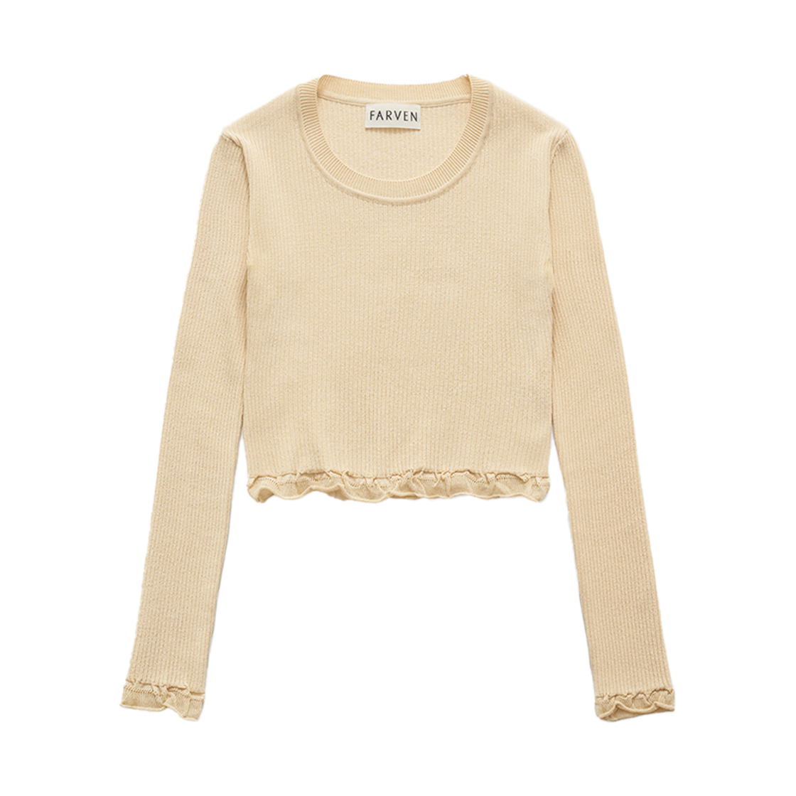 파르벵 콜린 셔링 크롭 니트 바닐라