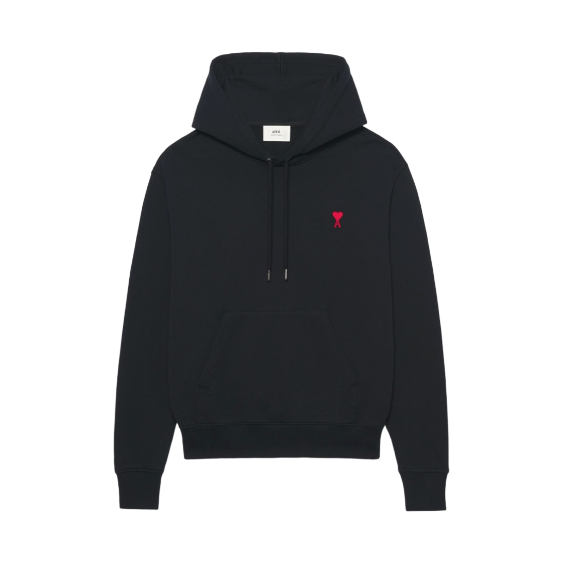 아미 스몰 하트 로고 후드 블랙 - 22SS(AMI de Coeur Hoodie Black - 22SS)