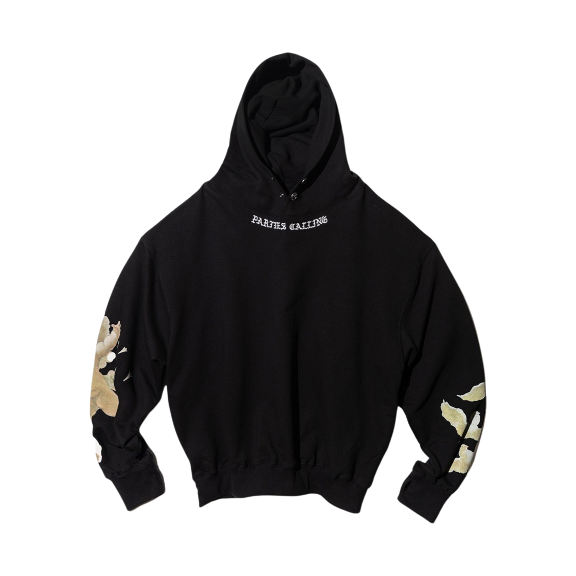 펀치 드렁크 파티즈 파티즈 콜링 오버사이즈드 후디 블랙